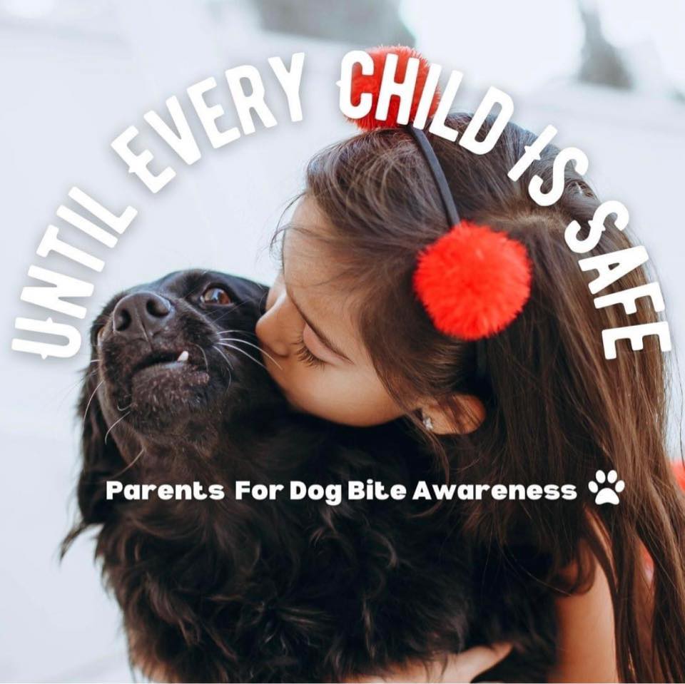 child kissing scared dog